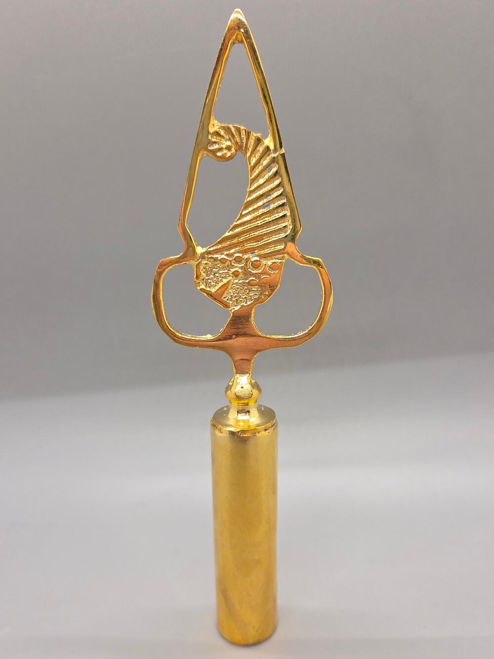 Lodge Stewards Top Rod Cornucopia for Masonic Ceremonies Golden Finish